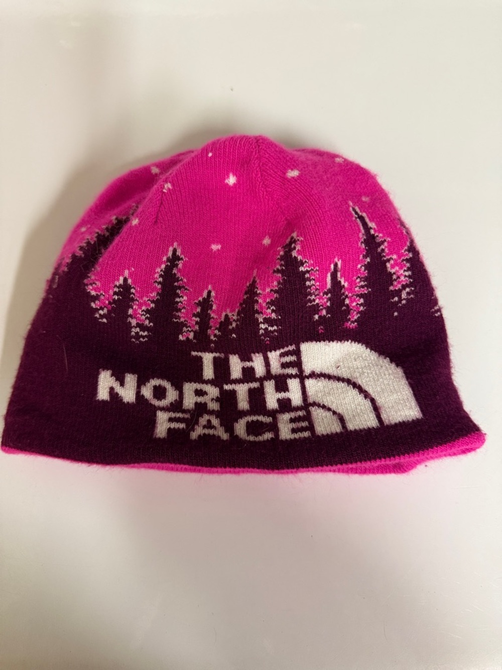 The North Face Pink & Purple Kids' Knit Beanie